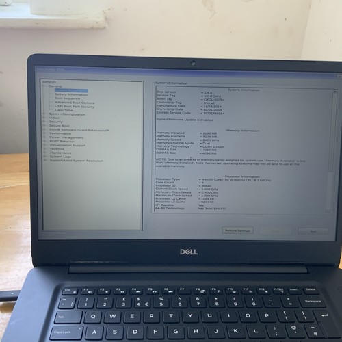 Dell vostro 5581 laptop 8th - laptop, i5